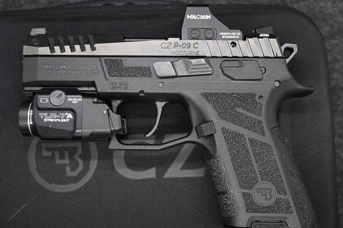 The double-action/single-action CZ P-09C Nocturne