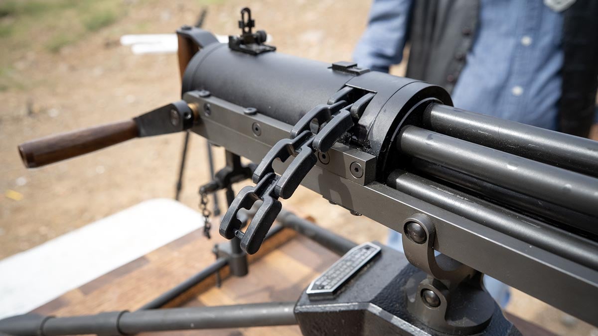 ammo belt on Tippmann Ordnance Gatling gun