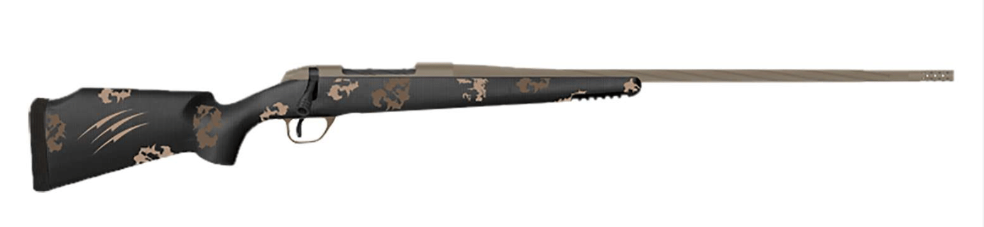 Fierce Firearms TWTROG7PRC22BS Twisted TI Rogue 7mm PRC 22 Black Cerakote Steel Threaded Barrel, Drilled & Tapped Titanium Receiver, LR Negative Comb Sonora Ambush Camo Carbon Fiber Stock