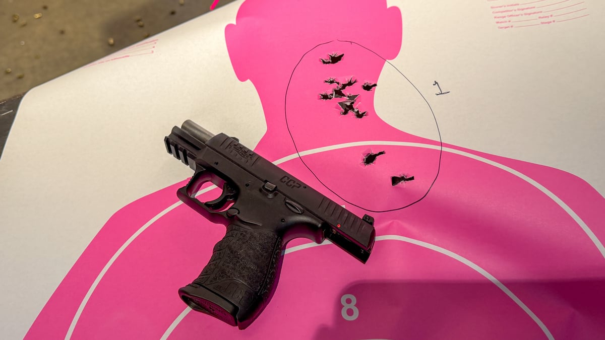 Walther CCP M2 with target