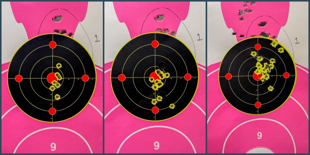 targets shot with CCP M2