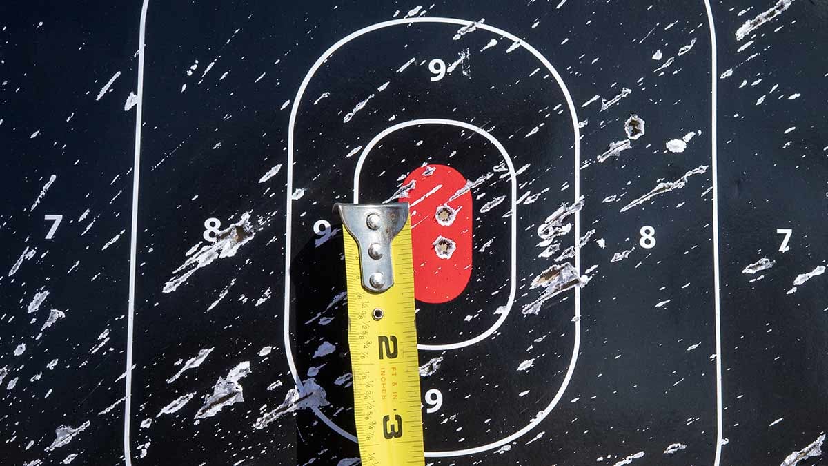 suppressed group at 100 yards