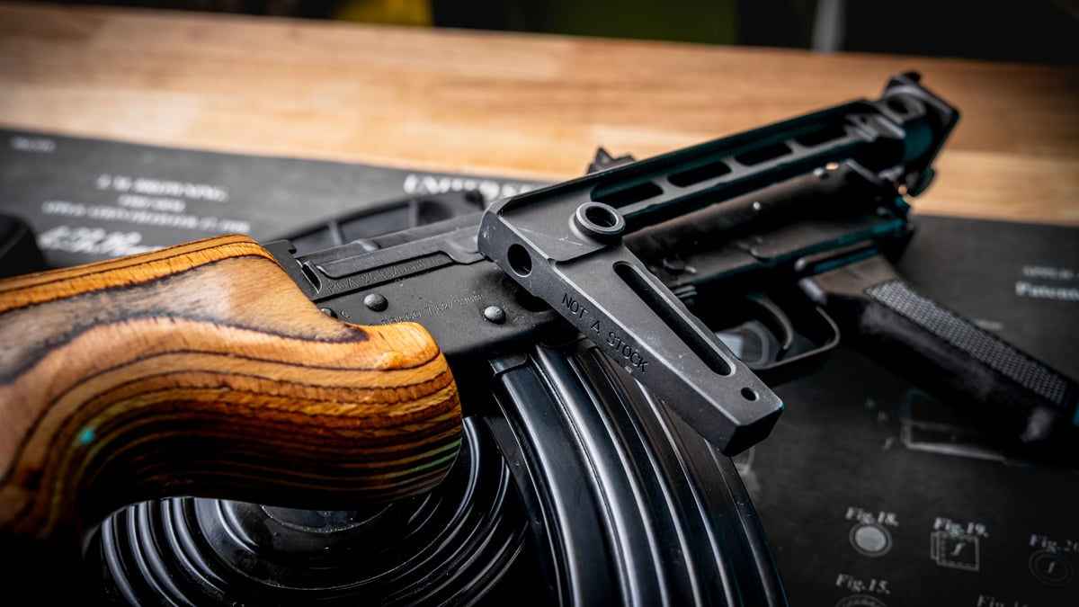 folding brace on Micro Draco