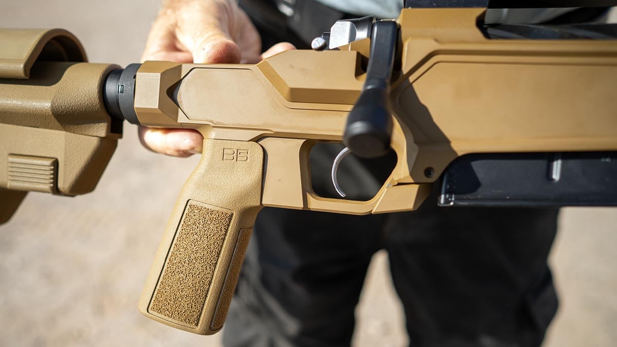 B5 Systems pistol grip on Heatseeker