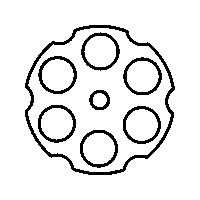 revolver barrel loading graphic