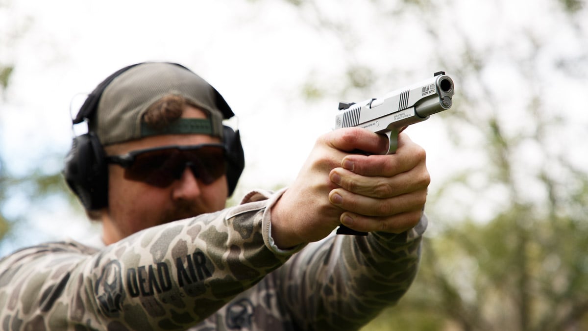 shooting Dickinson Arms Adam 45