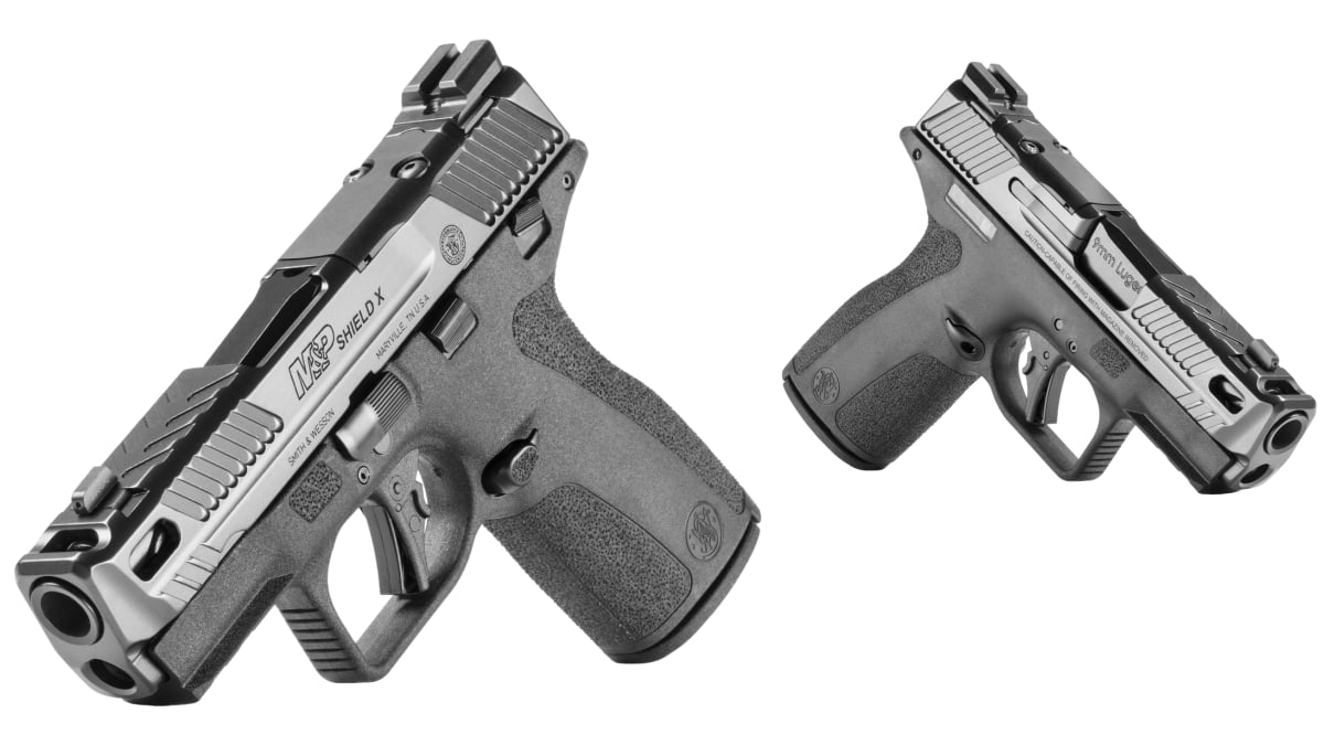 The new striker-fired polymer-framed Smith & Wesson PC Shield X Carry Comp