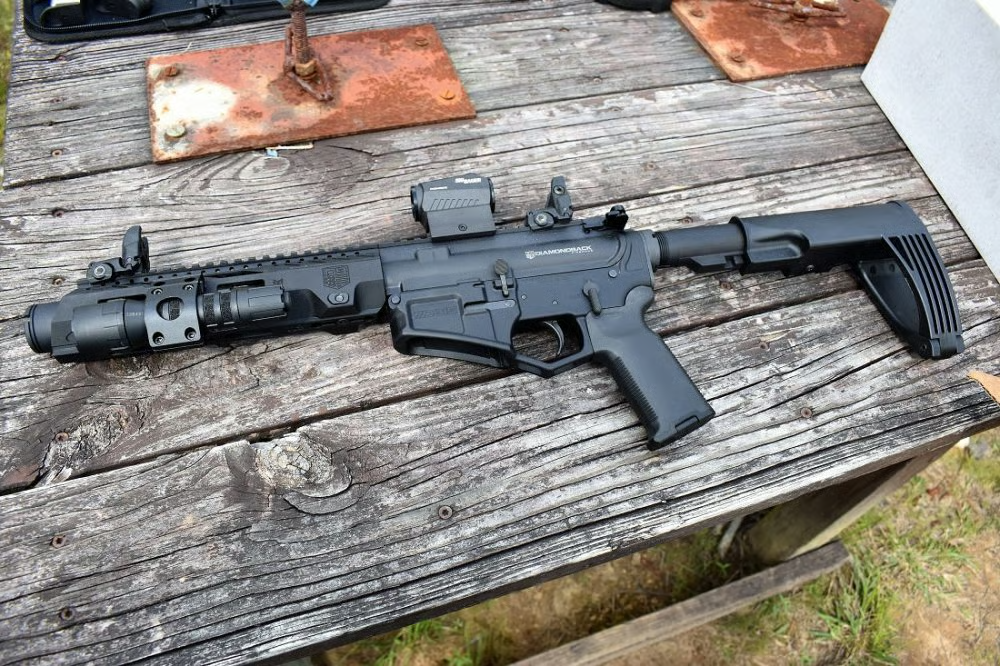 db15 ar pistol on table