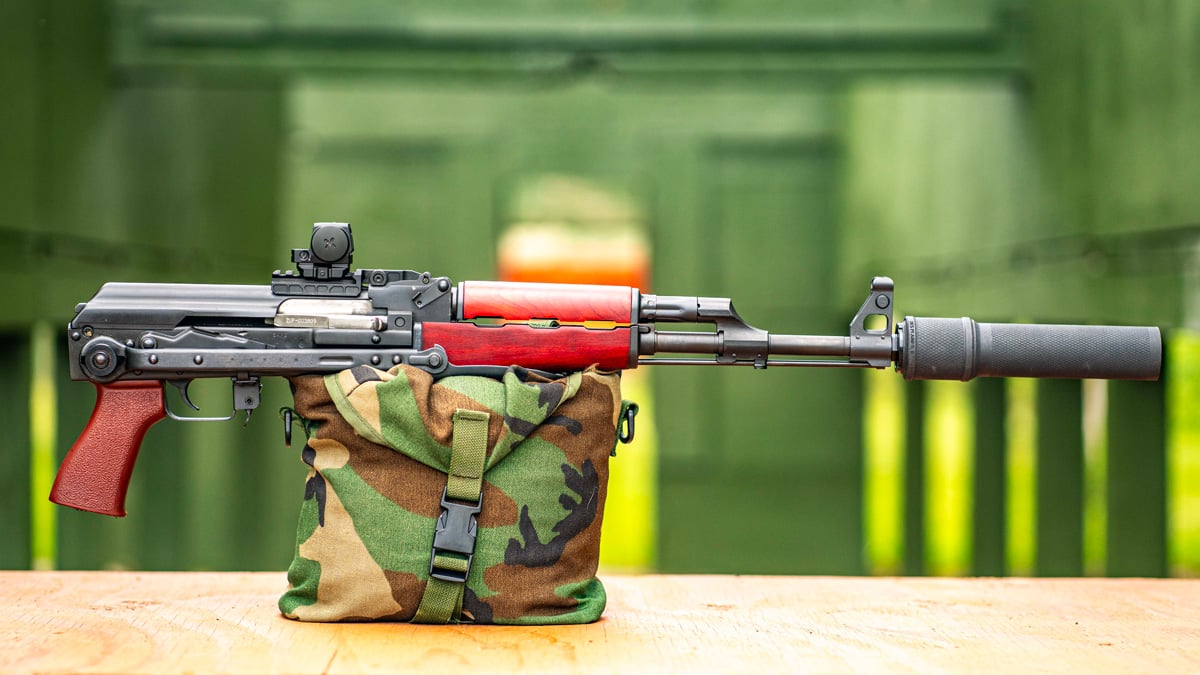 Zastava ZVuk Suppressor with M70 ZPAP Rifle