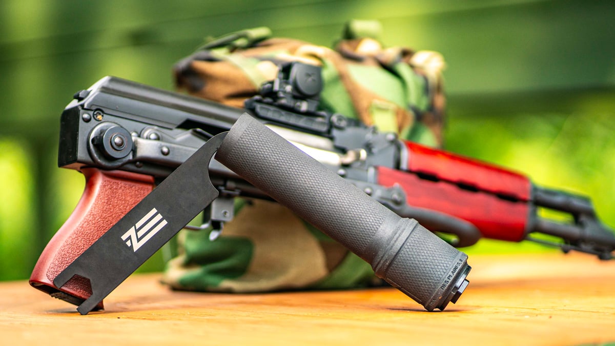 Zastava ZVuk Suppressor with M70 ZPAP Rifle