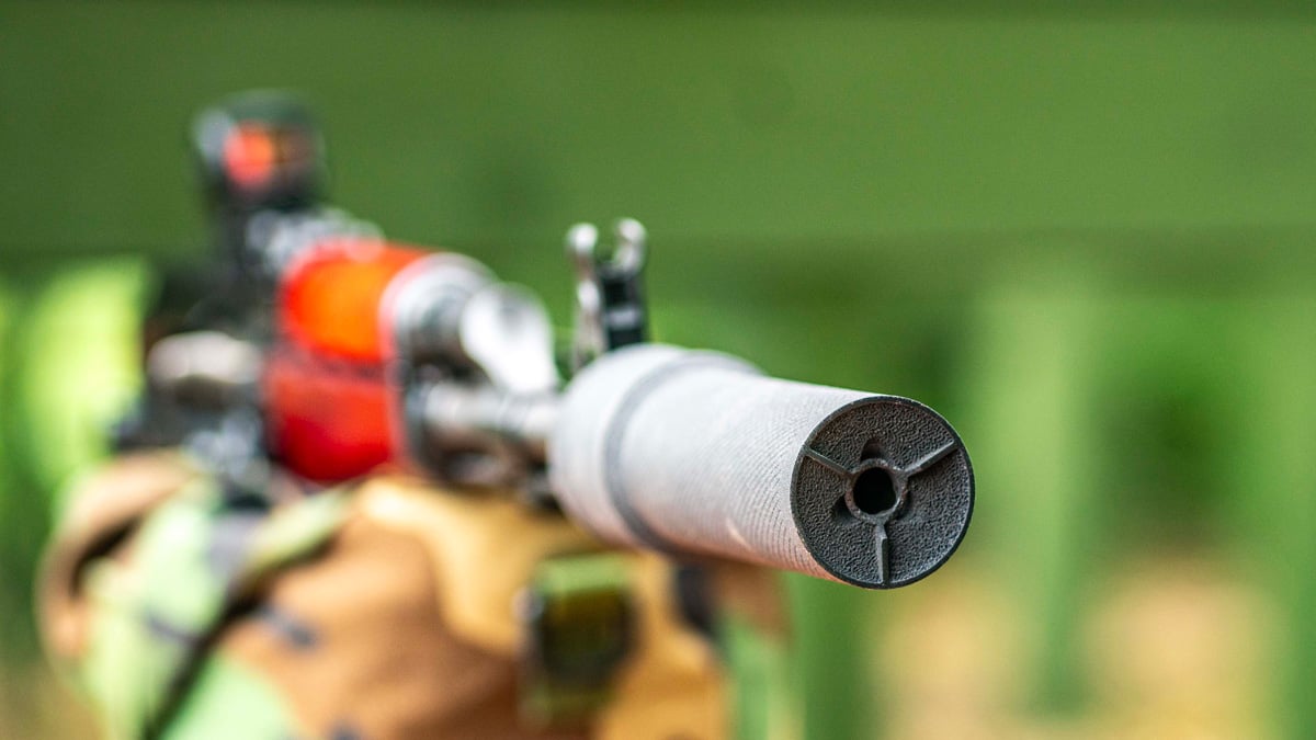 Zastava ZVuk Suppressor with M70 ZPAP Rifle