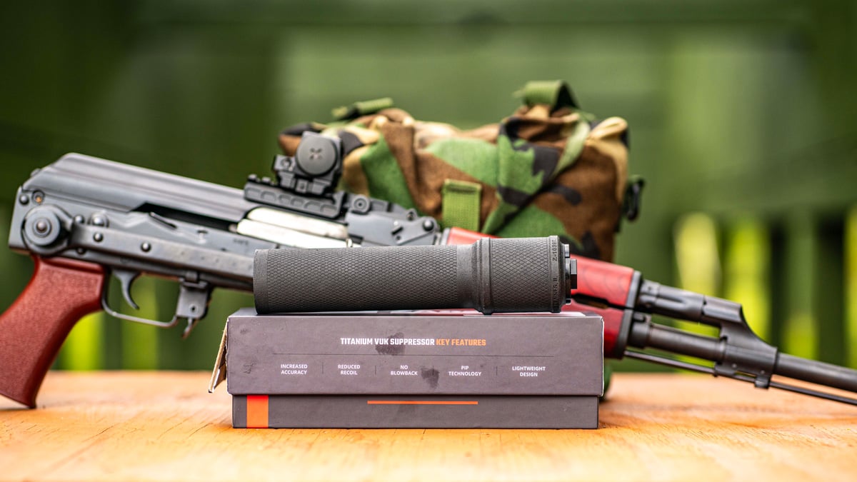 Zastava ZVuk Suppressor with M70 ZPAP Rifle