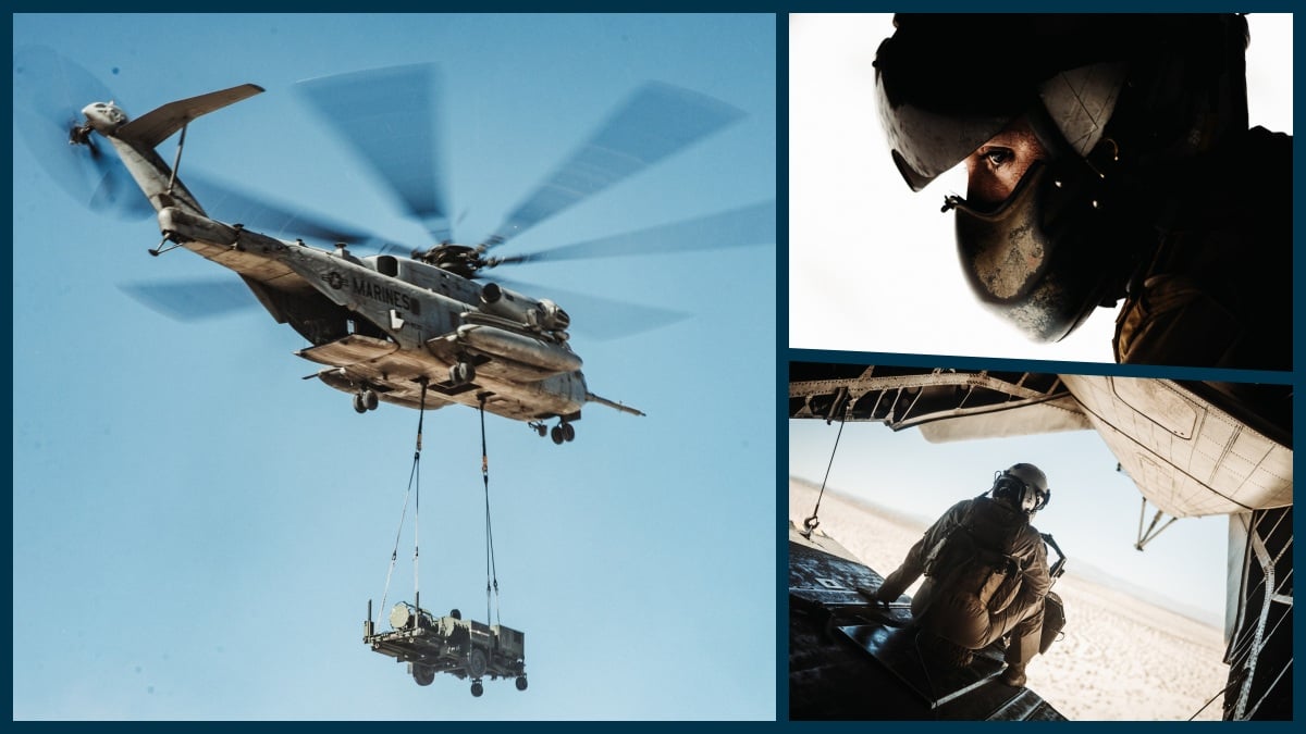 Marines airlift supplies