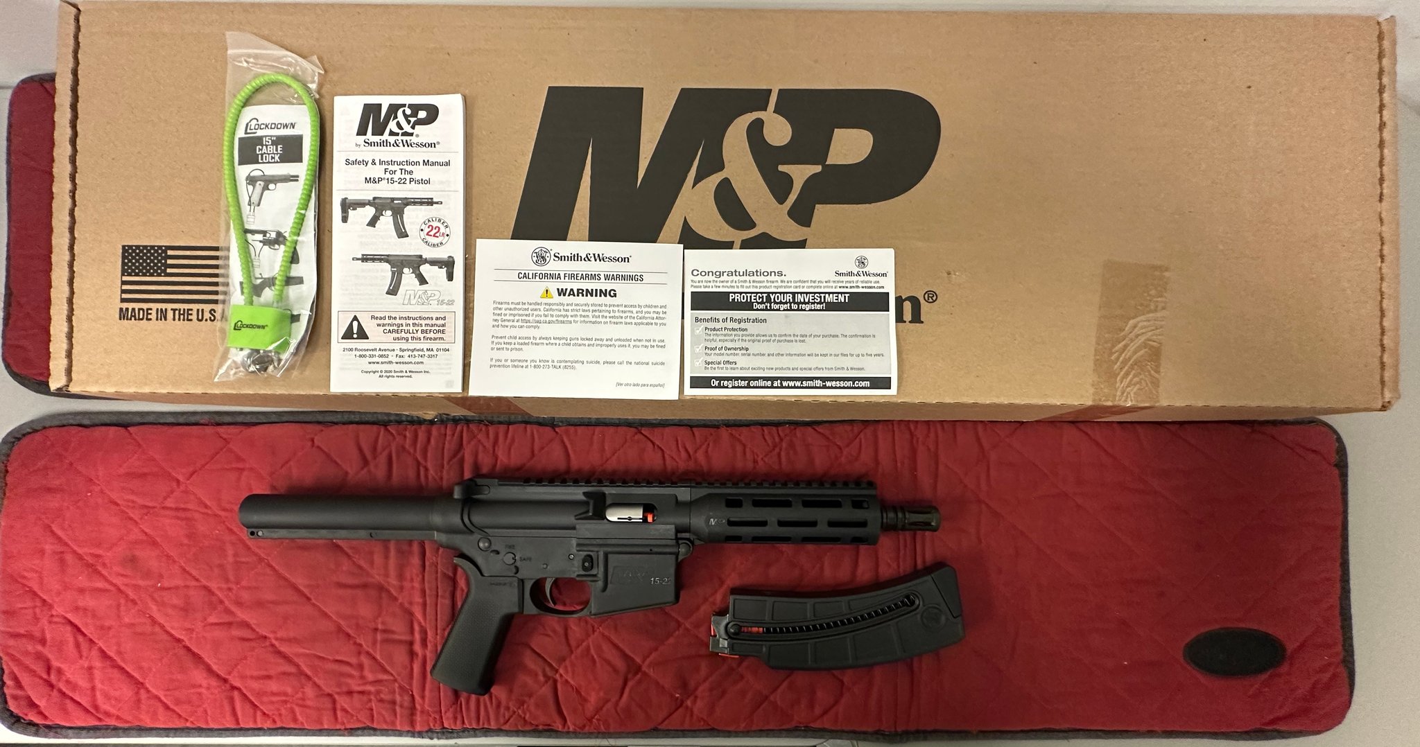 SMITH & WESSON M&P 1522 Pistol NO BRACE