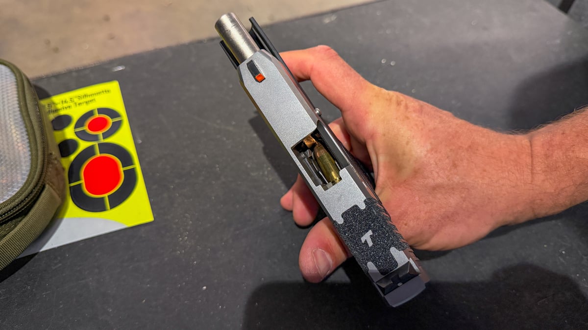 Kahr Arms CM9 with jammed round