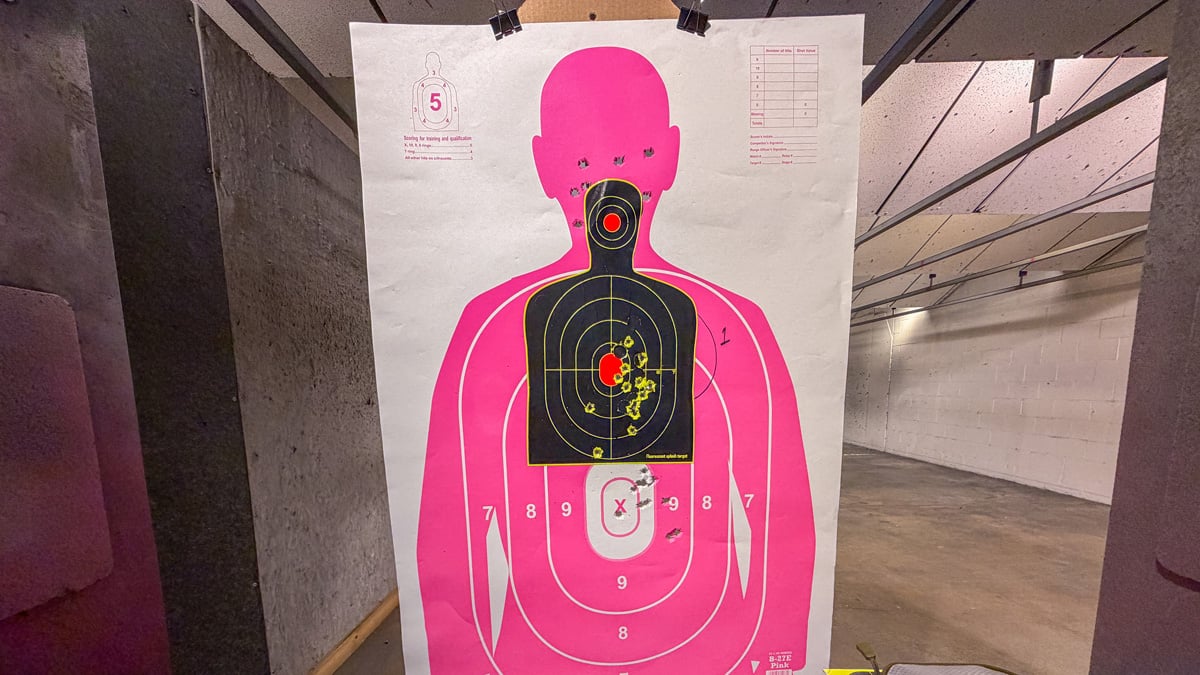 15 yard target