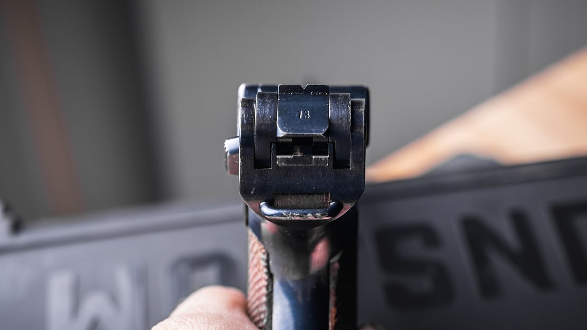 Luger P.08 rear sight