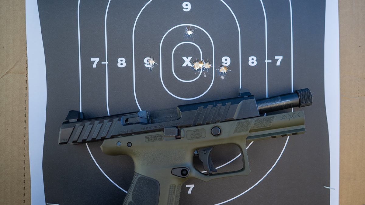 Beretta APX with target