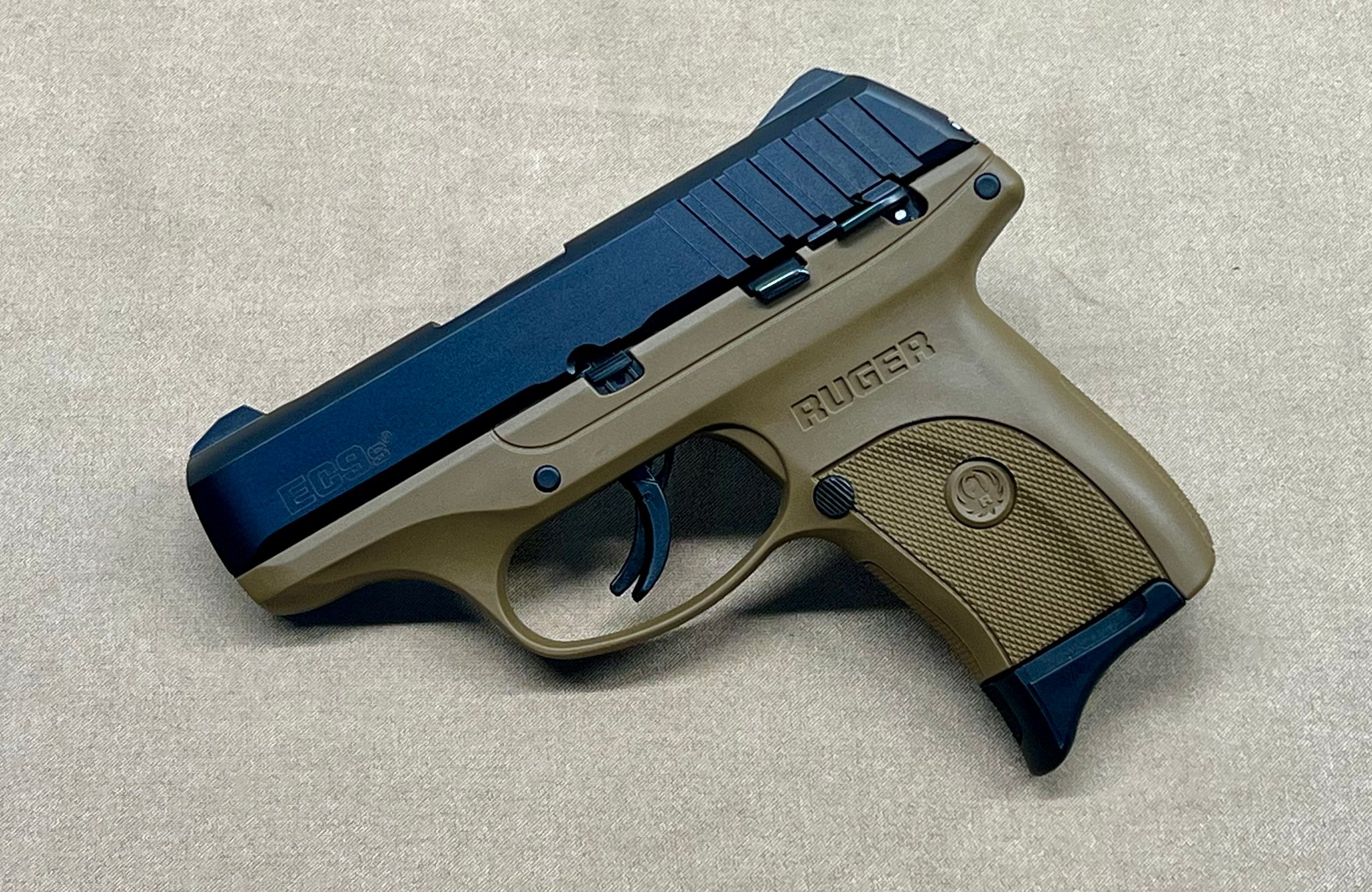 RUGER EC9S compact 9mm pistol left-side profile