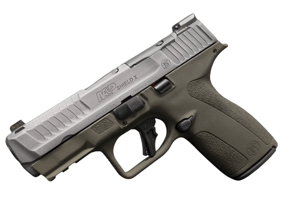 Smith & Wesson M&p 9 Shield X Nts Crushed Silver Battleworn Ns
