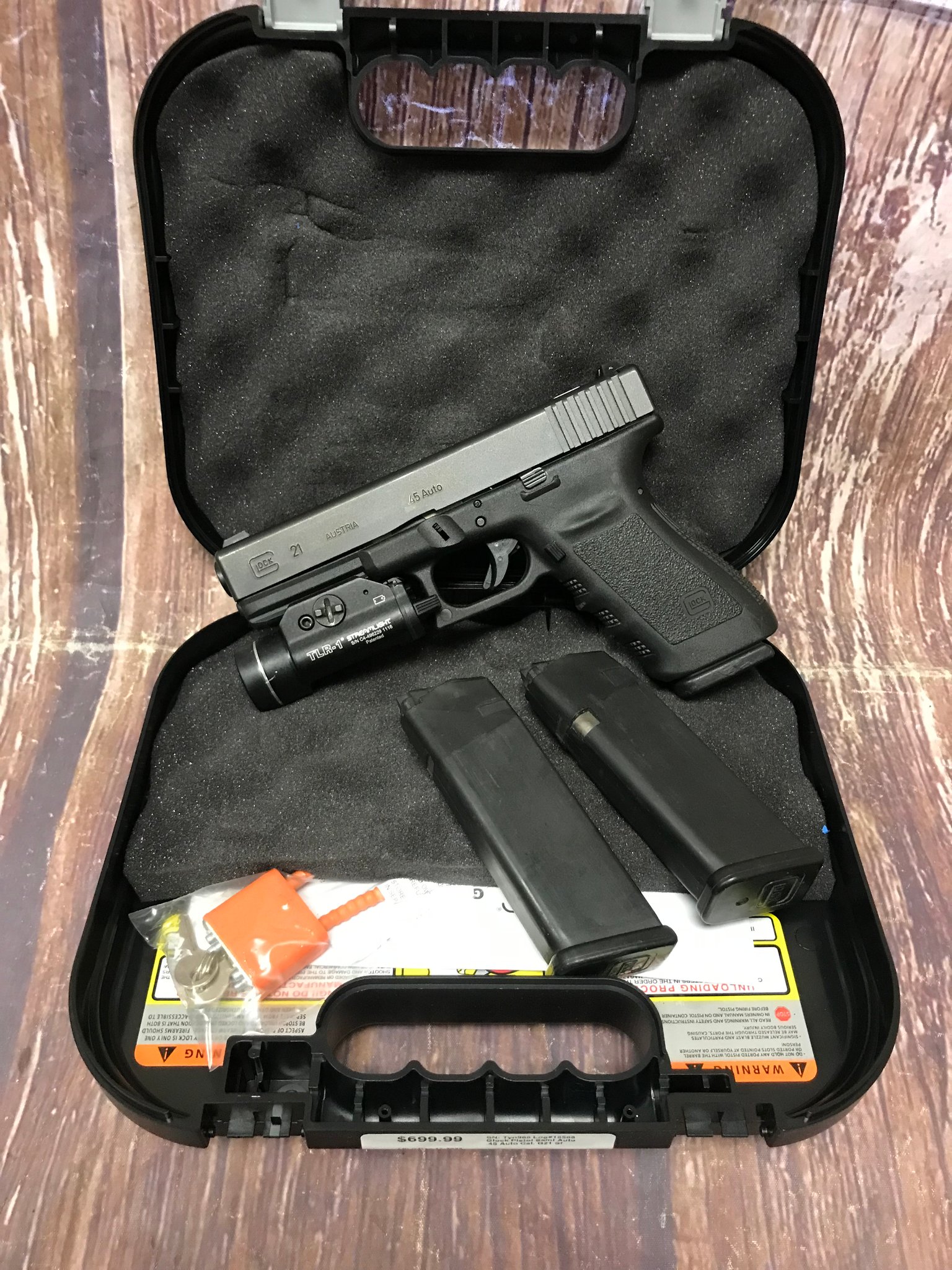 GLOCK G21 SF Police Trade In w/ TLR-1 & Night Sights