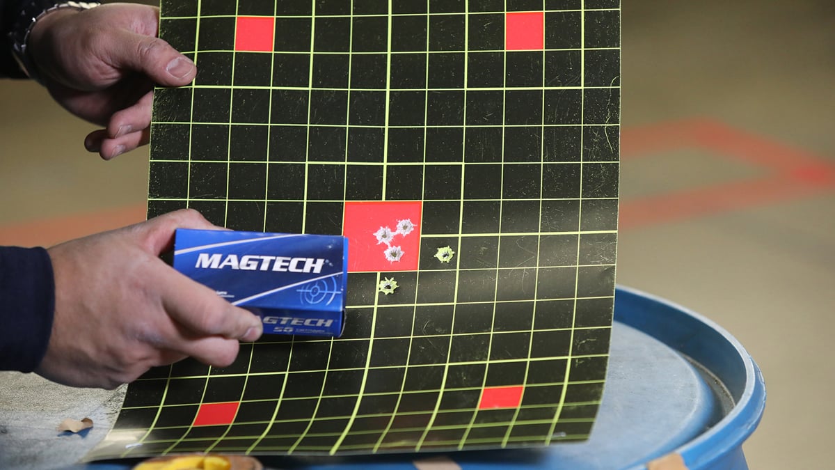 target with 15-yard group