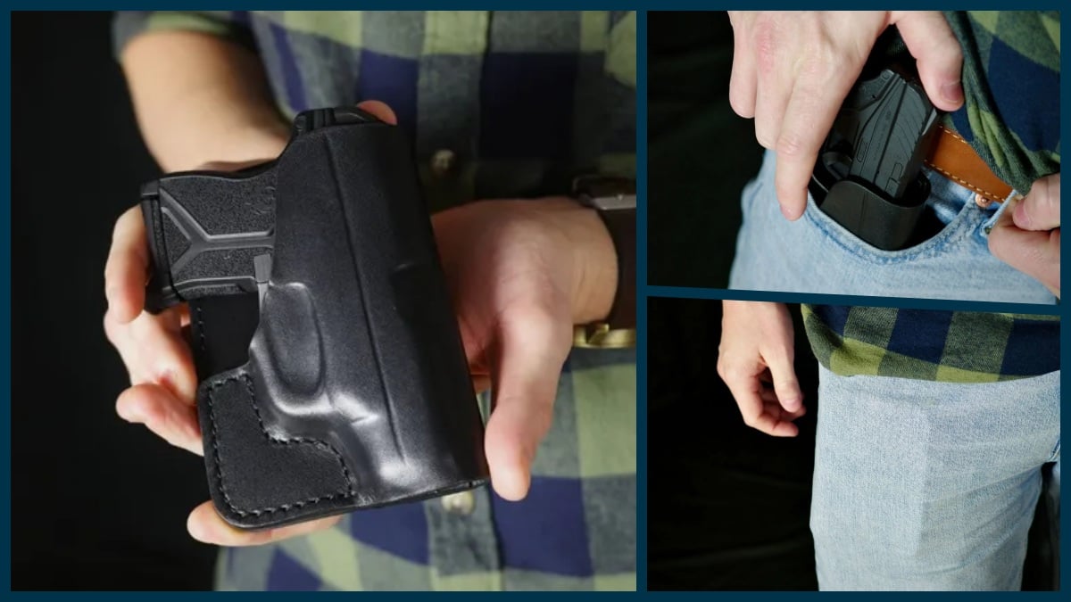 A226 Leather Wallet Pocket Holster