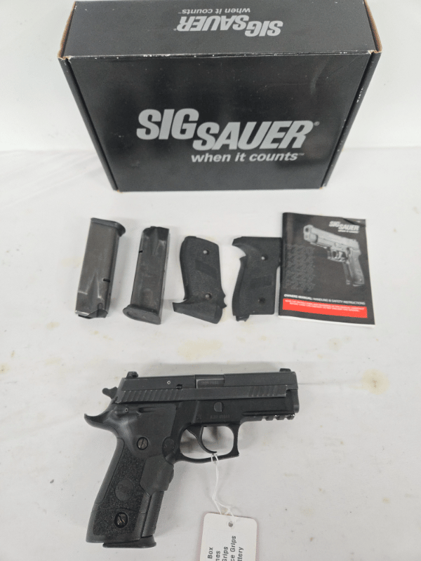 SIG SAUER P229 Elite w/Crimson Trace Laser Grips, 3 Mags, Original Grips, Original Box