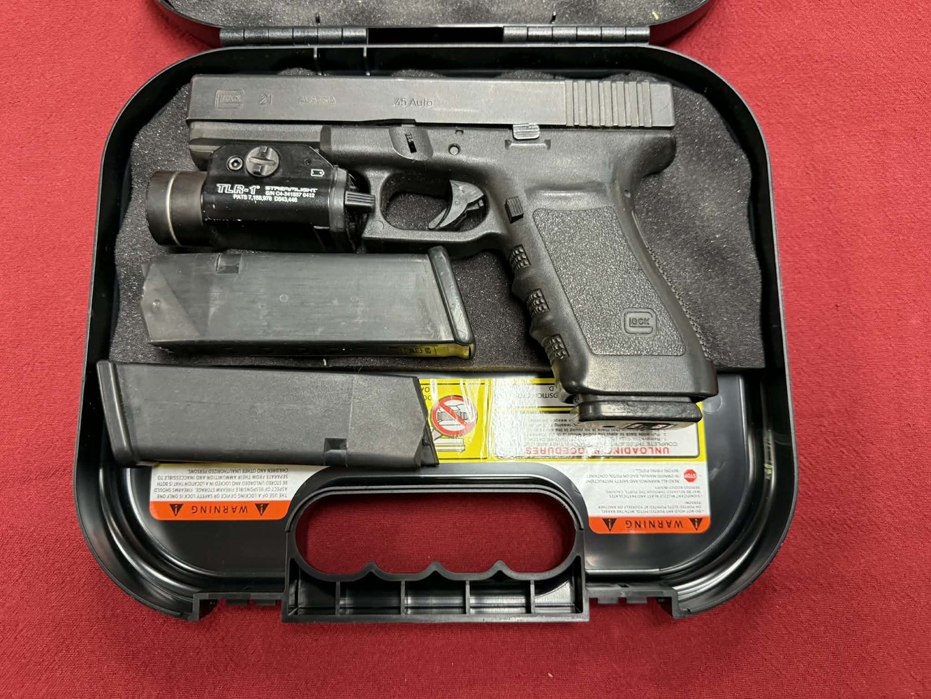 GLOCK G21 45 ACP SF Police Trade In w/ TLR-1 + Amer