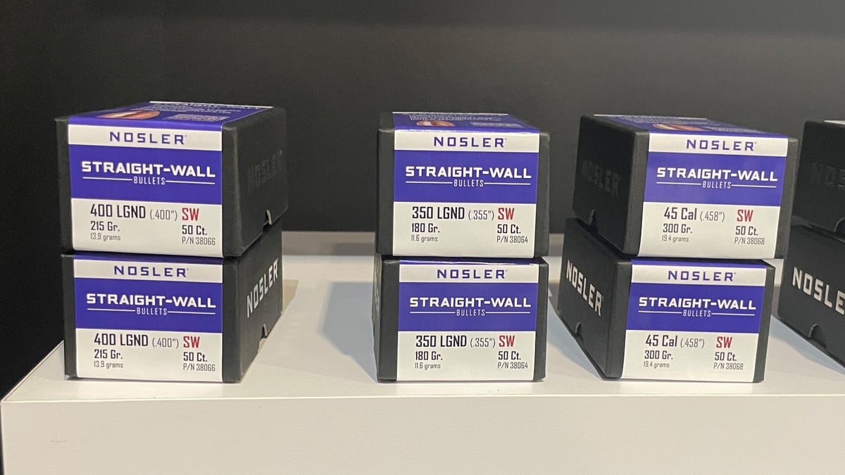 Though Nosler continues trending away from its once-dominant families of production rifles, all is far from lost. In fact, Nosler remains more centered than ever on its production of factory ammunition and projectiles.   Here&rsquo;s what we found upon visiting Nosler&rsquo;s booth in Las Vegas at SHOT Show 2026.   <h2> Whitetail Country Ammo Lineup Expands </h2>  We&rsquo;ve used Nosler&rsquo;s deer-specific Whitetail Country ammunition several times with stellar results across several chamberings. It first debuted in late 2024, with a handful of chamberings and bullet weights. Now, in 2026, a trio of newbies &ndash; all popular with hunters &ndash; join the fray.   Retail prices on the additions are all set at the same $40.95 retail cost, and it looks like they&rsquo;re all ready to ship immediately.   .243 Win: 100-grain Solid Base .308 Win: 150-grain Solid Base .30-06 Sprg: 150-grain Solid Base   They join the following:  6.5 Creedmoor: 140-grain  .270 Winchester: 130-grain  7mm-08 Remington: 140-grain  .308 Winchester: 165-grain  .30-06 Springfield: 165-grain  .30-30 Winchester: 150-grain  .350 Legend: 180-grain  .45-70 Government: 300-grain  The full Whitetail Country family of ammunition includes two projectile types, depending on the cartridge design. There is a straight-wall bullet found in rounds like the .45-70 and .350 Legend, as well as a more extensive solid-base offering. All Whitetail Country rounds come in 20-round boxes.   <h2> Nosler for Handloaders </h2>  ASP Handgun Bullets   Short for Assured Stopping Power, Nosler&rsquo;s ASP family of handgun bullets is expanding significantly to now include revolvers and lever guns. These ASP projectiles offer reliable expansion, controlled penetration, and consistent accuracy. Skived jackets and smooth-feeding bullet designs are the norm with ASP.   Here are the new options we found at the show:  .38 Special: 125-grain JHP .44 Rem Mag: 240-grain JHP  .357 Mag: 125-grain JHP  In addition to those caliber-specific 20-count boxes, Nosler is also showing ASP Handgun in both .38 caliber and .44 caliber in 250-count bulk boxes.   Straight Wall PP  The PP stands for protected point, and not surprisingly, these are projectiles for straight-wall casings. The bullets are optimized to perform at extended ranges and lower velocities. An ogive shape is engineered for optimal feeding.   Reloading hunters using the most common straight-walled rounds &ndash; like .45-70, .350 Legend, and .400 Legend &ndash; will want to get their hands on these bullets. Straight Wall PP will ship in 50-count boxes, and the following were shown on the show floor:   .45 Caliber: 300-grain PP .400 Legend: 215-grain PP .350 Legend: 180-grain PP  <h2> Solid Base Bullets Return </h2> 	 After a hiatus, Nosler is bringing back its Solid Base bullets. The lineup has a reputation for deep penetration and reliable performance at a price that workaday hunters appreciate. These bullets feature Nosler&rsquo;s heavy boat-tail base, Gen 5 tapered jacket, and, for most, a soft-point design. All sell in 50-count boxes.   .30 Caliber: 165-grain SP .30 Caliber: 150-grain SP .30 Caliber: 150-grain RN 7mm: 140-grain SP .270 Caliber: 130-grain SP 6mm: 100-grain SP  Whether seeking factory-loaded ammunition or premium bullets and reloading essentials, Nosler continues to meet the demands of discerning hunters and shooters. The longtime family company from Bend, Oregon, now calls Redmond, Oregon, home for its expanded headquarters.