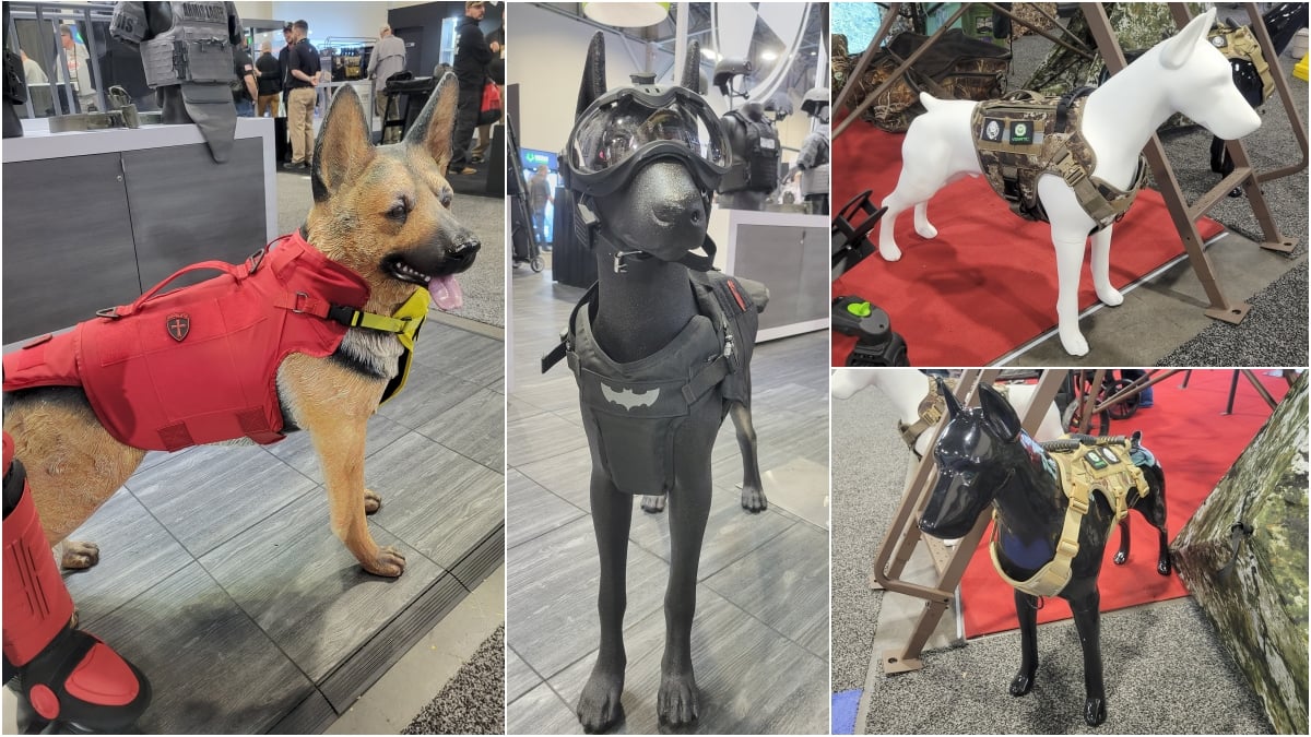SHOT Show plastic dog