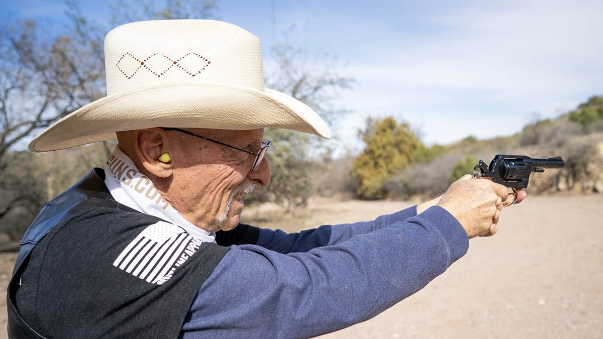 shooting Henry Golden Boy Gunfighter revolver