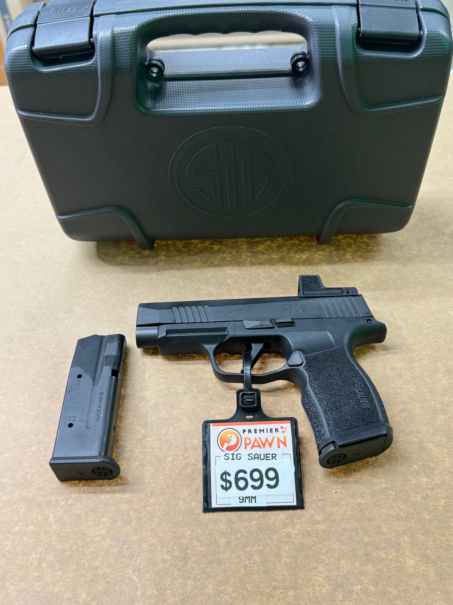SIG SAUER P365XL ROMEO ZERO PACKAGE 9mm luger (9x19 para)