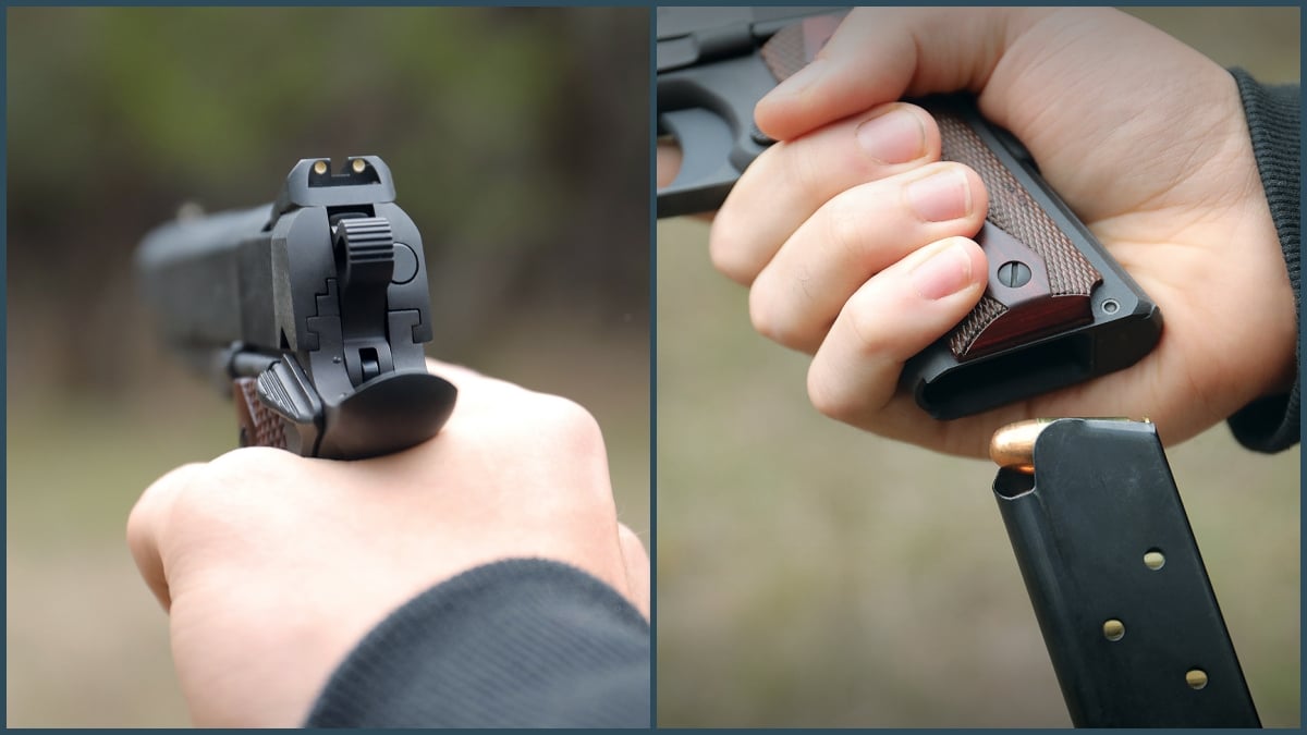 1911 in hand