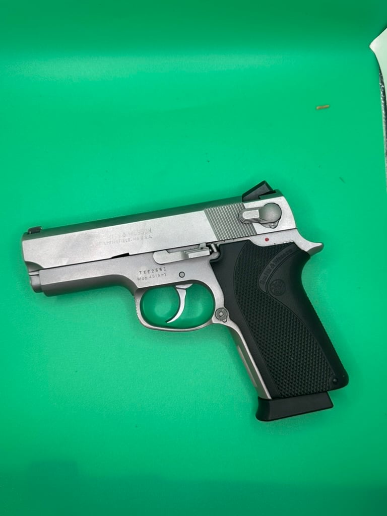 Smith & Wesson 4516-1 .45 ACP 3.75in Stainless Semi-Auto Handgun