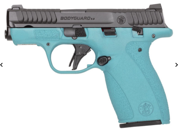 SMITH & WESSON BODYGUARD 2.0 380ACP PISTOL T.S. AZTEC TEAL ORION EXCLUSIVE 1-12RD 1-10RD MAG