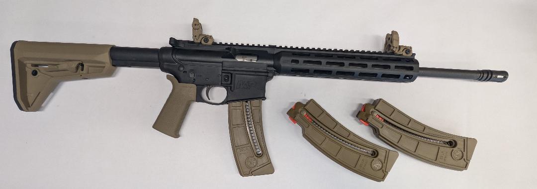 SMITH & WESSON M&P 15-22 FDE Range Bundle