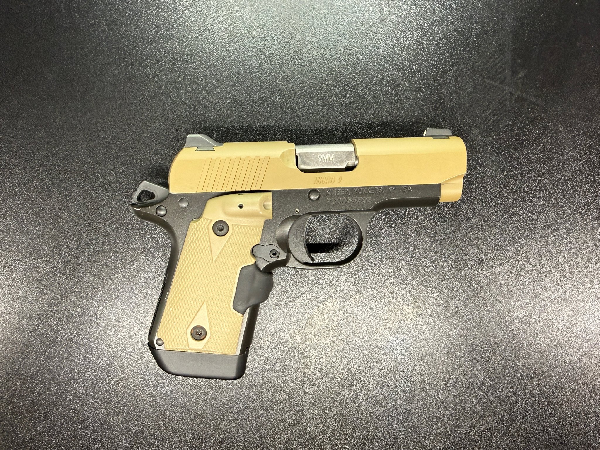 KIMBER MICRO 9 DESERT TAN W/CRIMSON TRACE