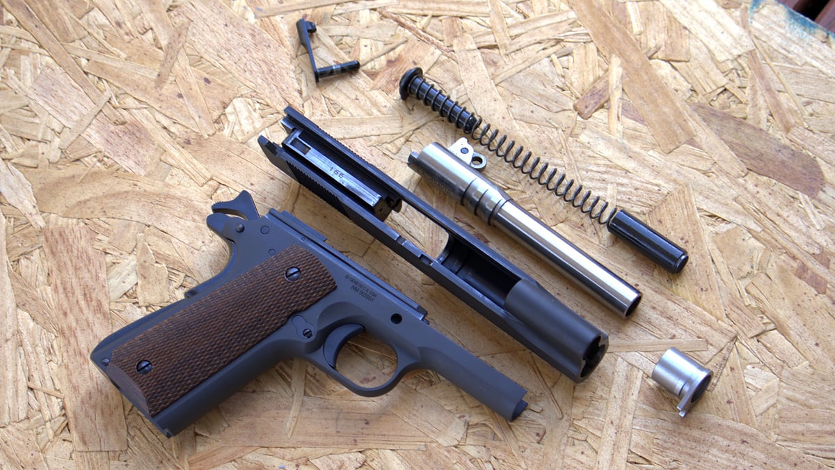 Springfield Armory Mil-Spec 1911 disassembled