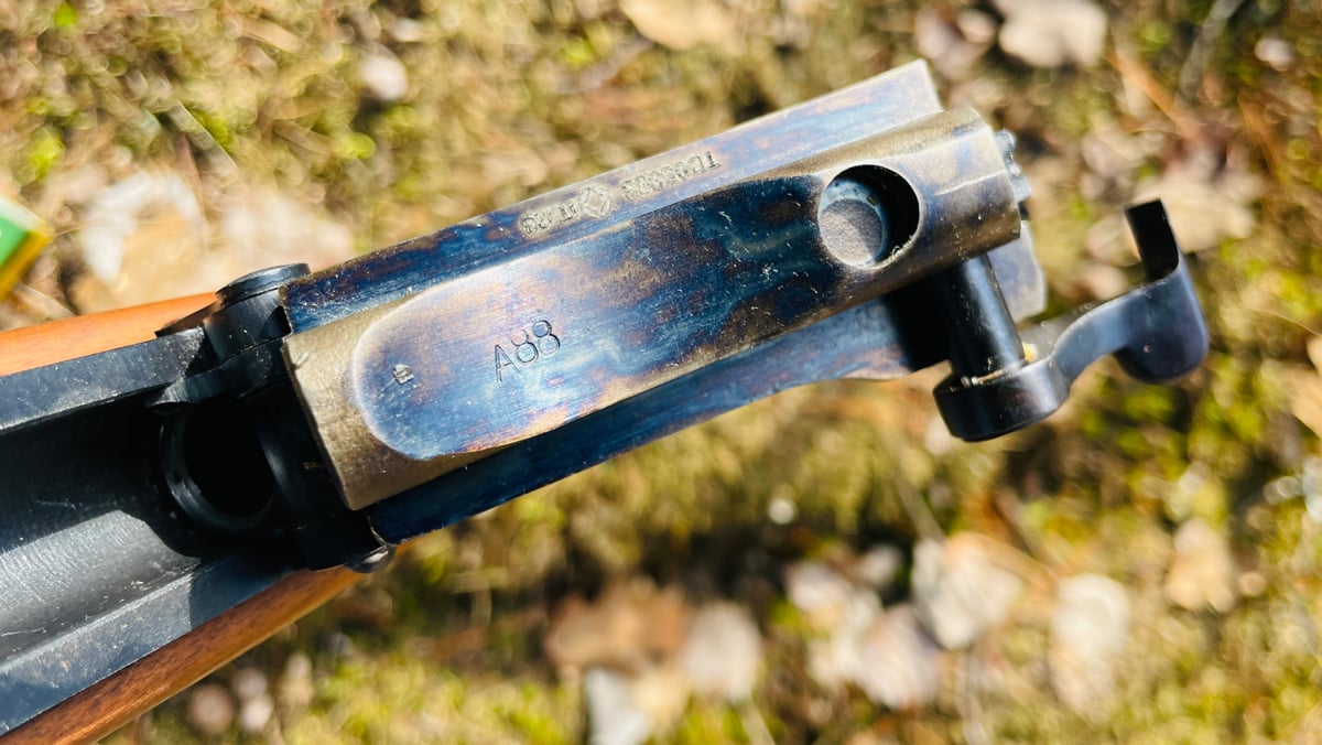 Uberti Springfield Trapdoor Carbine breechblock detail