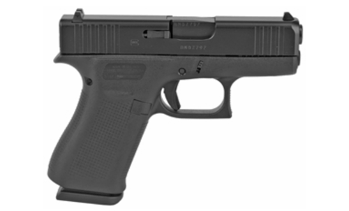 GLOCK 3X Polymer Frame Pistol SubCompactGLOCK Marksman Barrel nDLC Finish Black Front Rail No Finger Grooves Fixed Sights 15 Rounds 2 Magazines