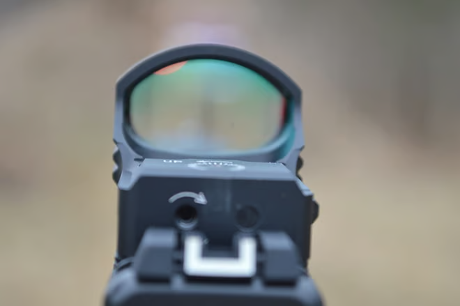 vortex razor sight view on glock 40