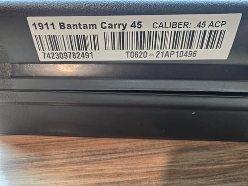 SDS IMPORTS BANTAM 1911 B45