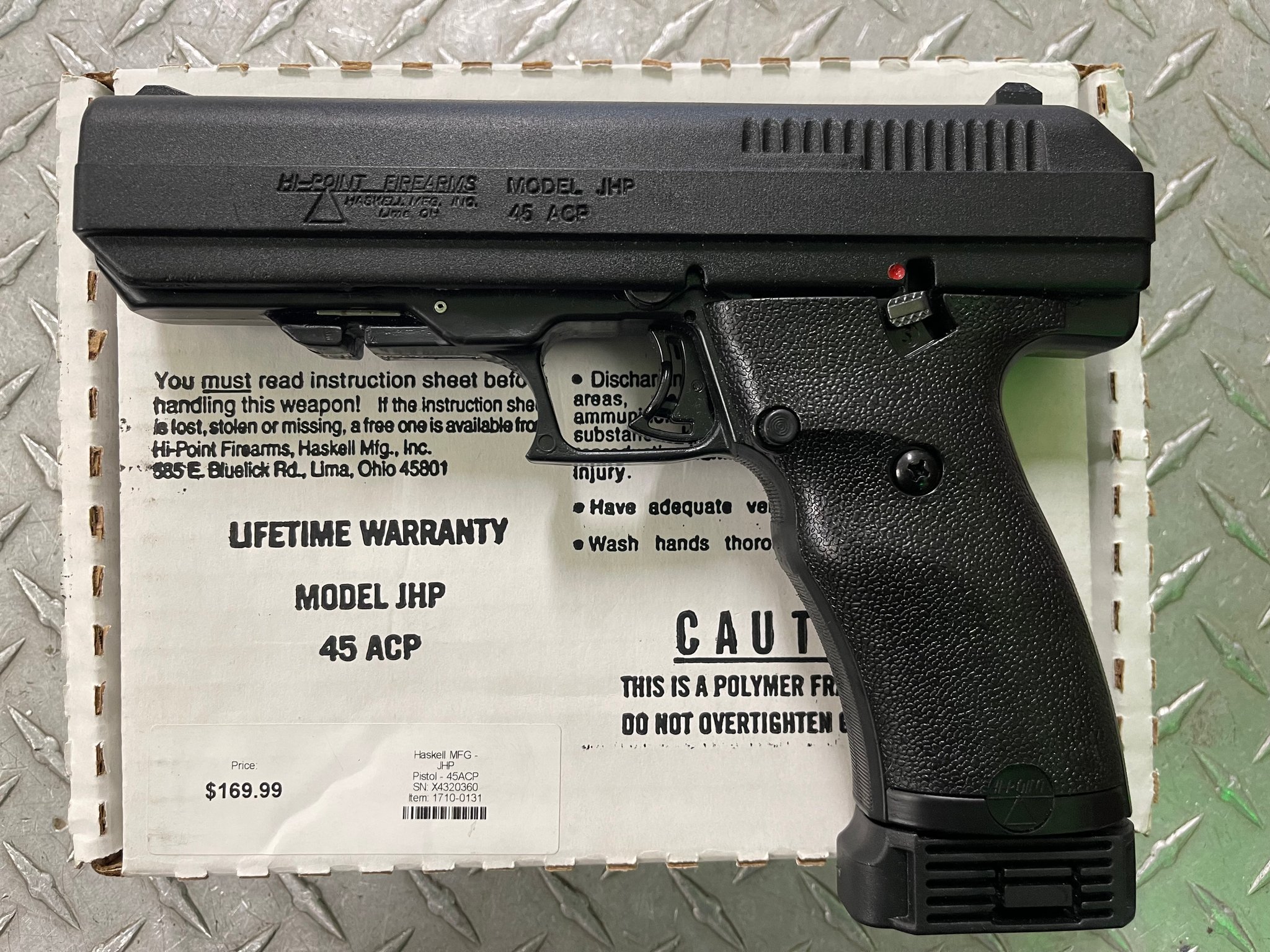 HI-POINT JHP .45 acp