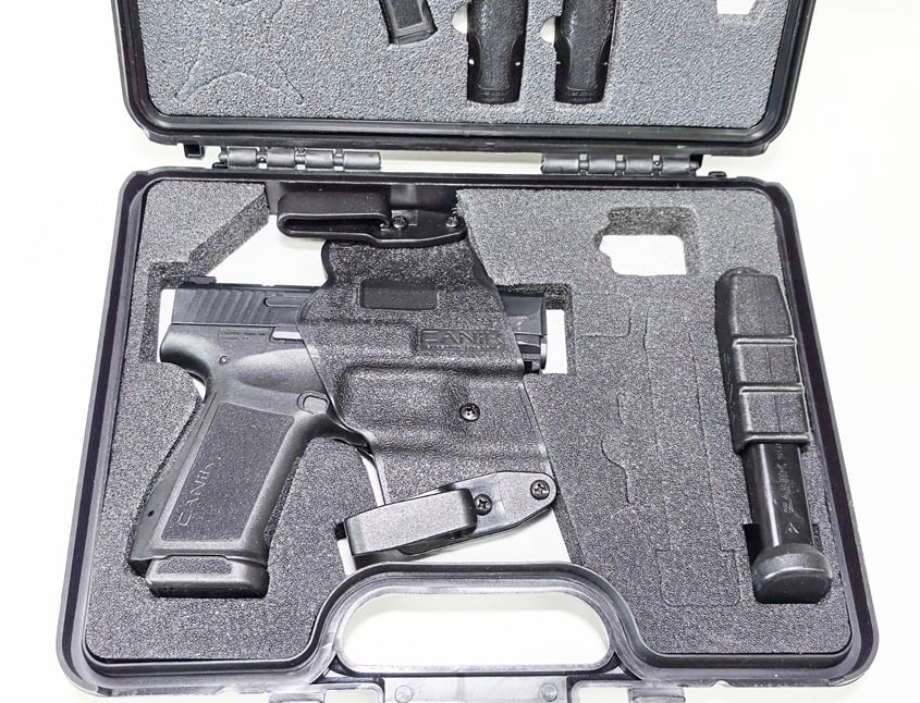 CANIK MODEL "META" CHAMBERED IN 9MM IS IN "UNFIRED" CONDITION.