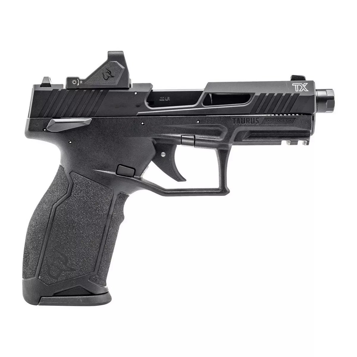 Taurus TX22 T.O.R.O. 22 LR 2 Mags 4.6 Threaded Barrel Viridian RFX-11 Red Dot Optic Ready Pistol