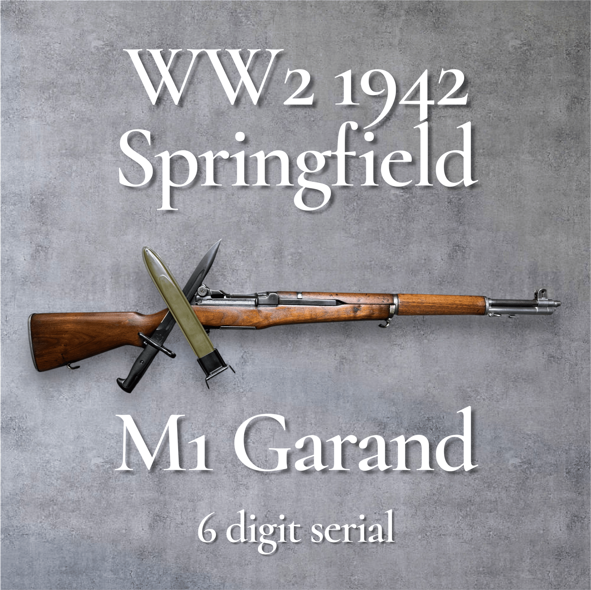 SPRINGFIELD ARMORY M1 Garand WW2 1943 .30-06 sprg