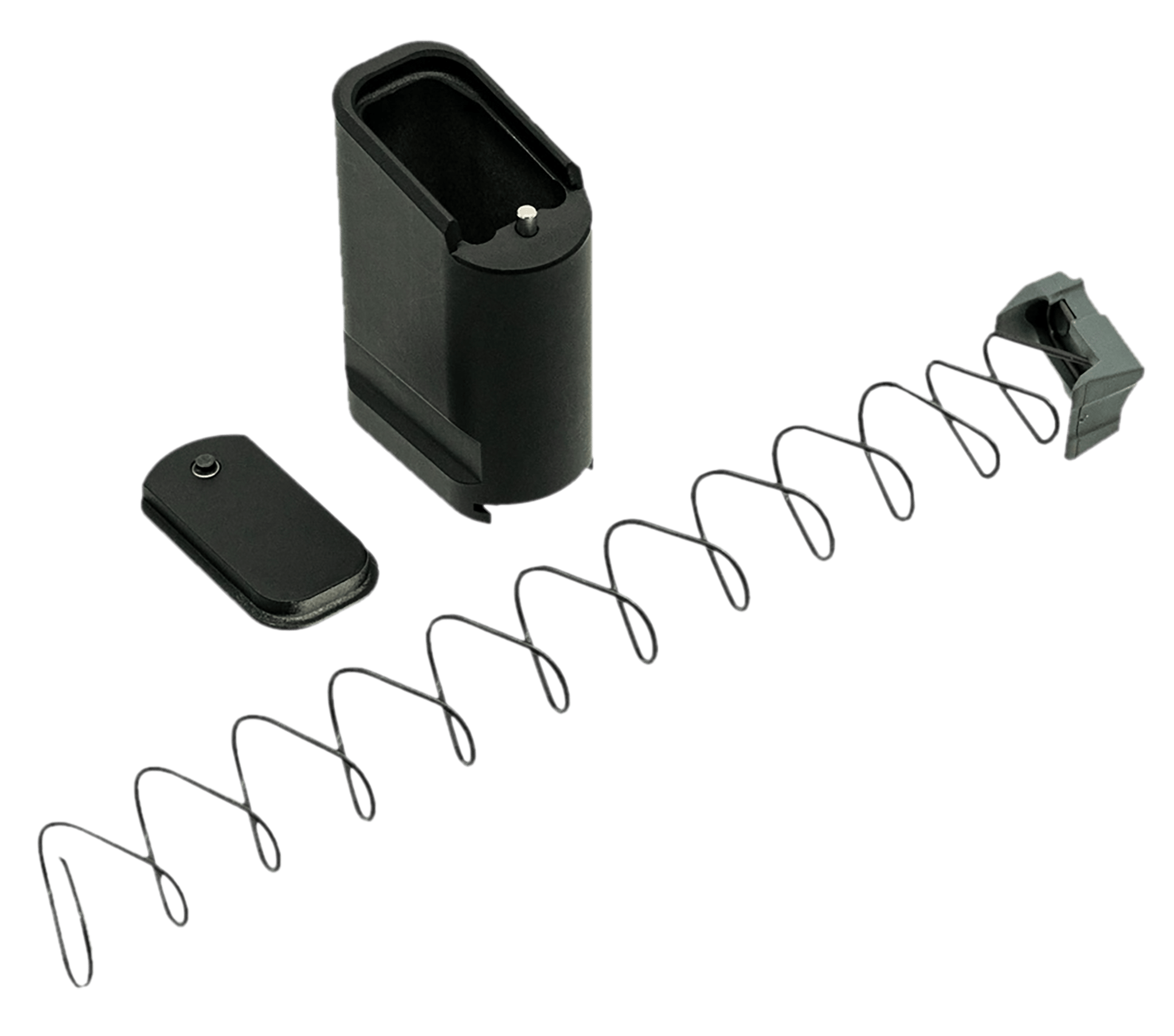 Shield Arms SAS15ME10BLK Magazine Extension  Extended 10rd Compatible w/ Shield Arms S15 Magazine Black Anodized Aluminum