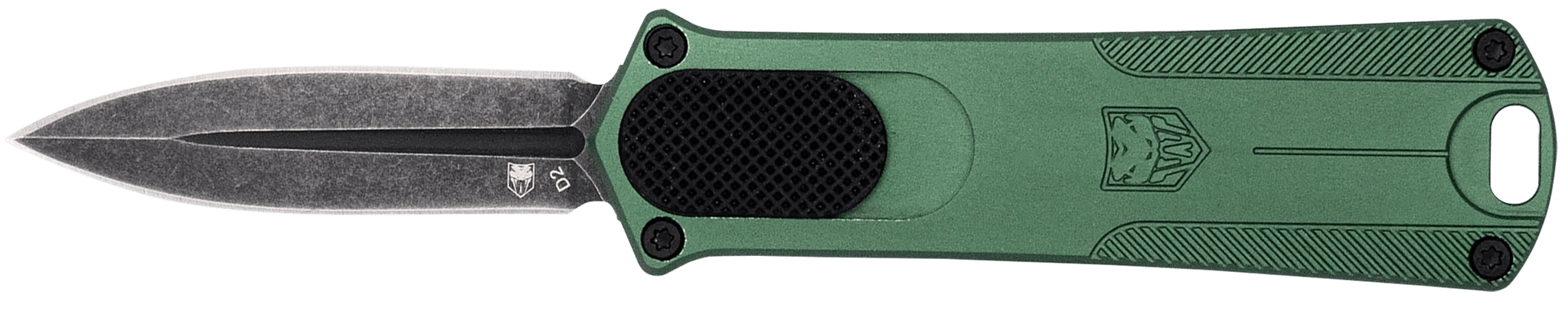 CobraTec OTF Dagger Plain D2 Steel OD Green Handle