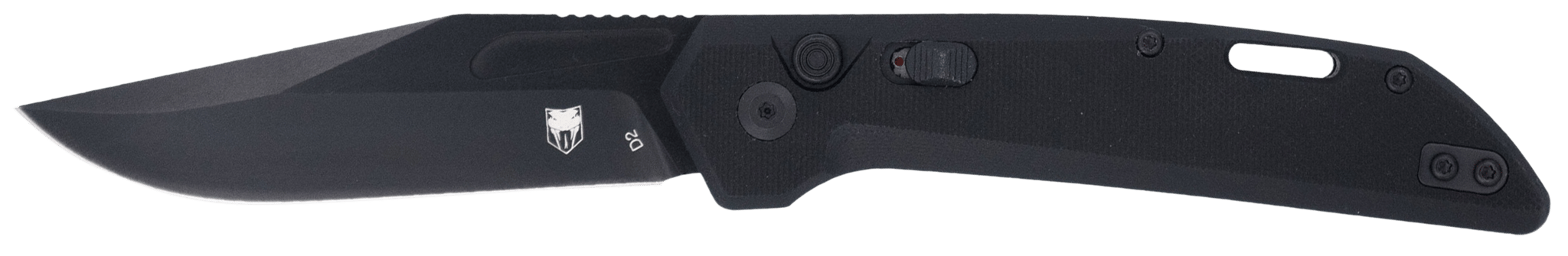 CobraTec Knives Naja Folding Clip Point Knife, Black - CTNAJBLK
